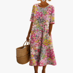 Primrose midi dress in Pink