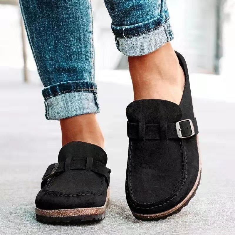 Selena | Women's Slip-On Buckle Loafers