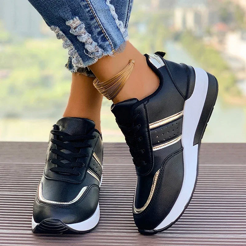 Whitney | Women's Lace-Up Fashion Sneakers