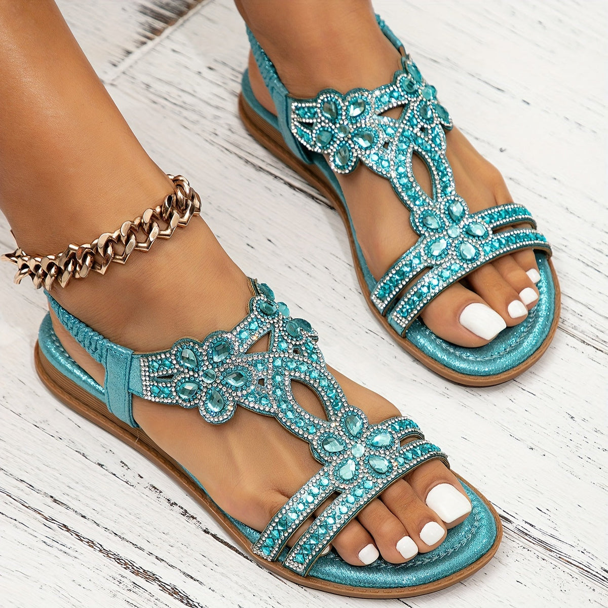 Women's Orthotic Sandals with Embellishments
